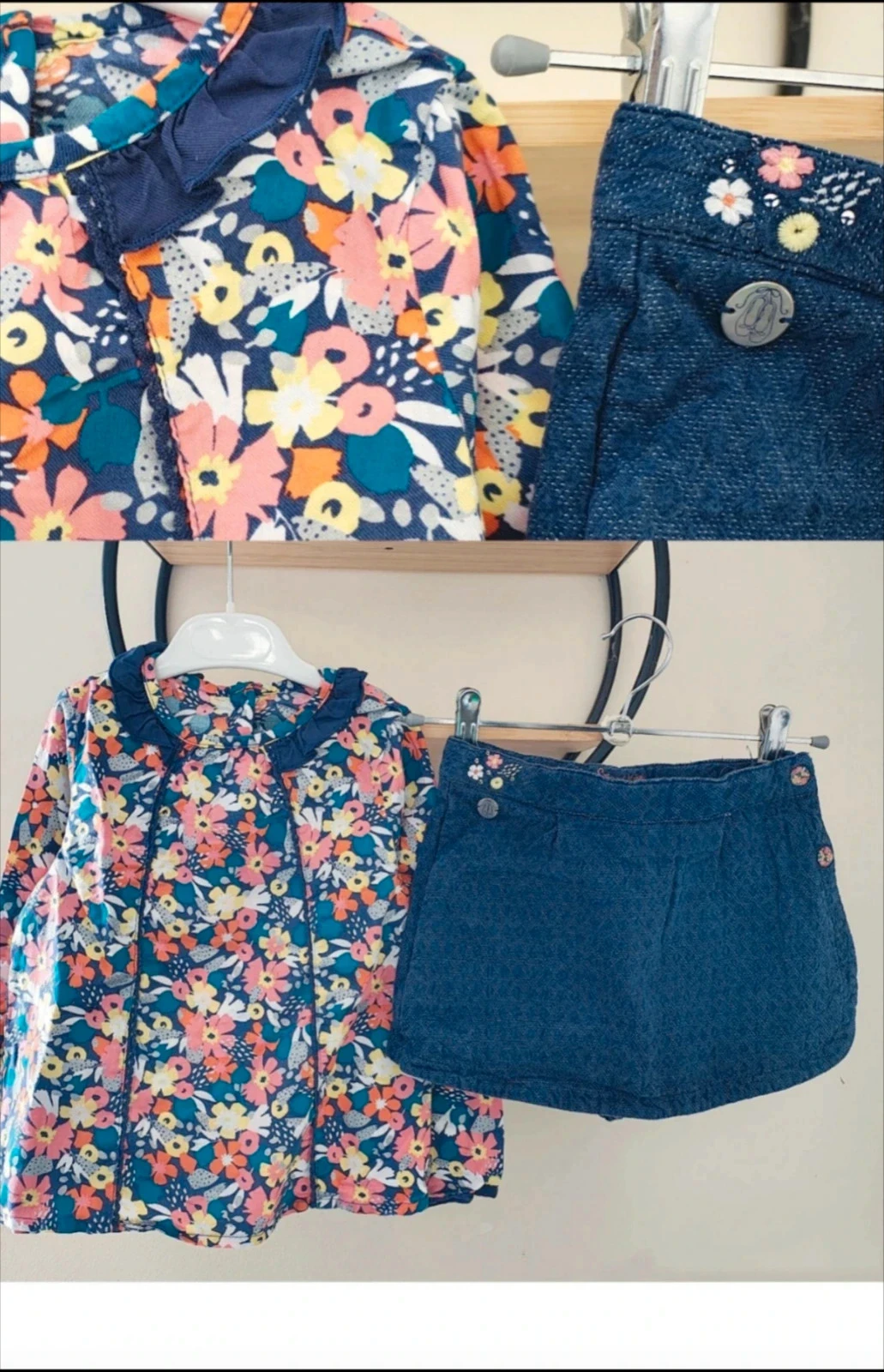 5 ans ensemble sergent major blouse et short